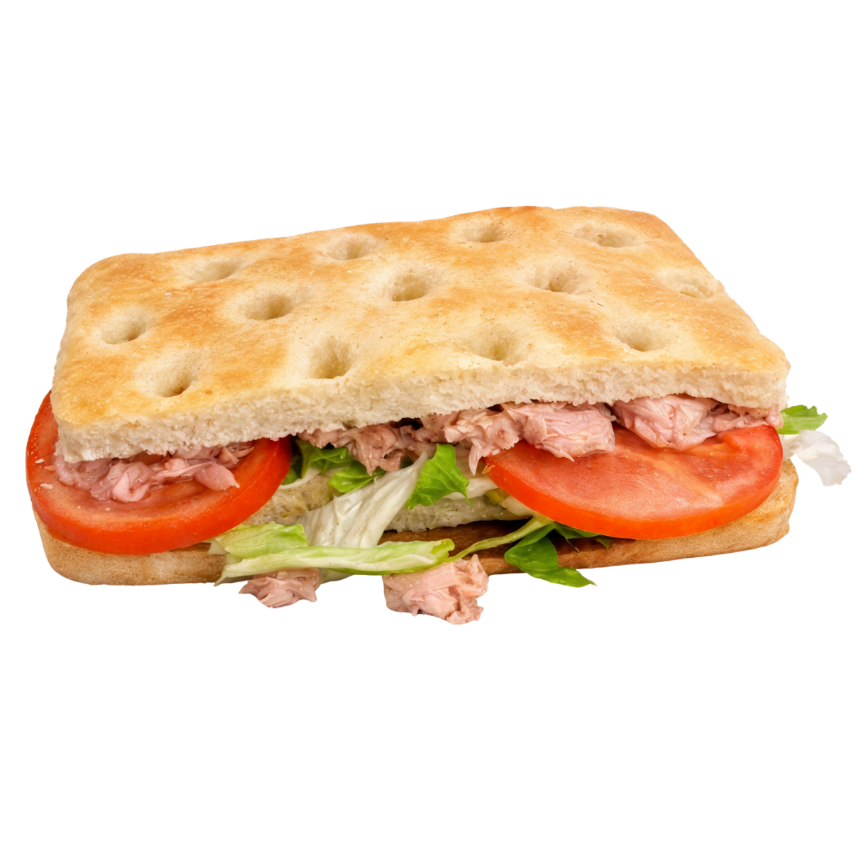 Focaccias, sándwiches, ensaladas